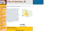 Desktop Screenshot of cityofharrisonid.com