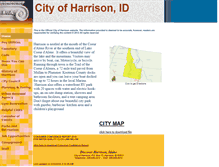 Tablet Screenshot of cityofharrisonid.com